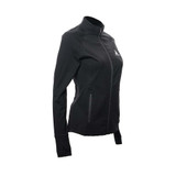 Angled view of Women's JOOLA Contender Jacket in the color Black.
