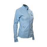 Angled view of Women's JOOLA Contender Jacket in the color Light Blue.