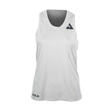 Front view of JOOLA Women's Flow Tank Top in the color White.