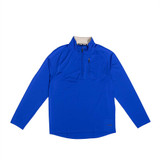 Front view of the Men's erne The Uptown Pullover in the color PPA Blue.