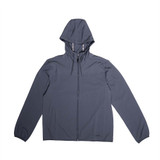 Front view of the Men's erne The Manhattan Full Zip Jacket in the color Pewter