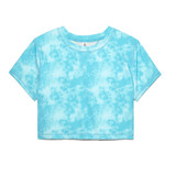 FILA Forza Dance Cropped T-Shirt - Blue Tie Dye