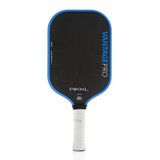 Front view of the PIKKL Vantage Pro 16mm Carbon Fiber Pickleball Paddle shown in Blue.