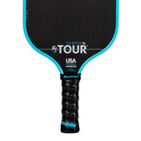 Handle and throat view of the Franklin FS Tour Tempo 16mm Carbon Fiber Pickleball Paddle