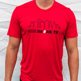 Dallas Skyline Nationals Sport Crew T-Shirt - Men's - Red, Detail