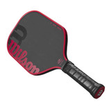 Overhead view of the Wilson Blaze 13mm Carbon-Fiberglass Hybrid Pickleball Paddle.