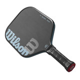 Overhead view of the Wilson Tempo Pro 16mm Carbon Fiber Pickleball Paddle.