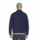 Back view of the Skechers The Hoodless Hoodie Ottoman Jacket.