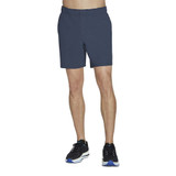 Front view of the Skechers Go STRETCH Ultra 7" Shorts in the color Blue Nights.
