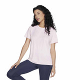 Front view of Skechers GO DRI SWIFT T-Shirt in the color Fairy  Tale.