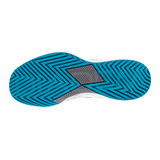 Outsole view of the Diadem Court Burst Court Women's Shoe shown in White/Blue/Grey