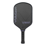 Front view of the Vulcan V1200 T800 Raw Carbon Fiber Pickleball Paddle