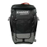 Front view of the Engage Players Pickleball Backpack in the color Black.