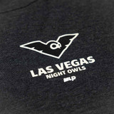 Close-up view of the MLP Las Vegas Night Owls Rowan Hoodie in the color Black.