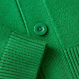 Close-up view of the FILA Baseline Cardigan in the color Garde.