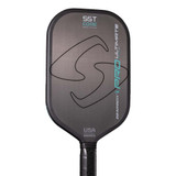 Closer view of the Gearbox PRO ULTIMATE Elongated 16mm Pickleball Paddle face