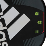 The RX44 Pickleball Paddle by adidas features an eye-catching black, yellow, and red color combination with a large white adidas logo in the center.