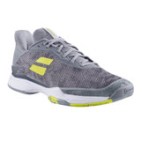 Babolat Jet Tere Men's Shoe in Grey/ Aero in sizes 6.5-13.  Detail view