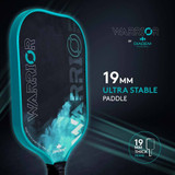 Teal Diadem Warrior Pickleball Paddle graphic