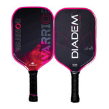 Front and Back view of the Diadem Warrior Pickleball Paddle in Pink