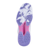 Babolat Jet Tere Shoe - Women's in White/Lavender available in sizes 5.5 - 11. Sole detail