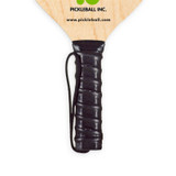 Diller Wood Paddle made from durable 7-layer plywood, green logo design, black handle wrap and wrist strap