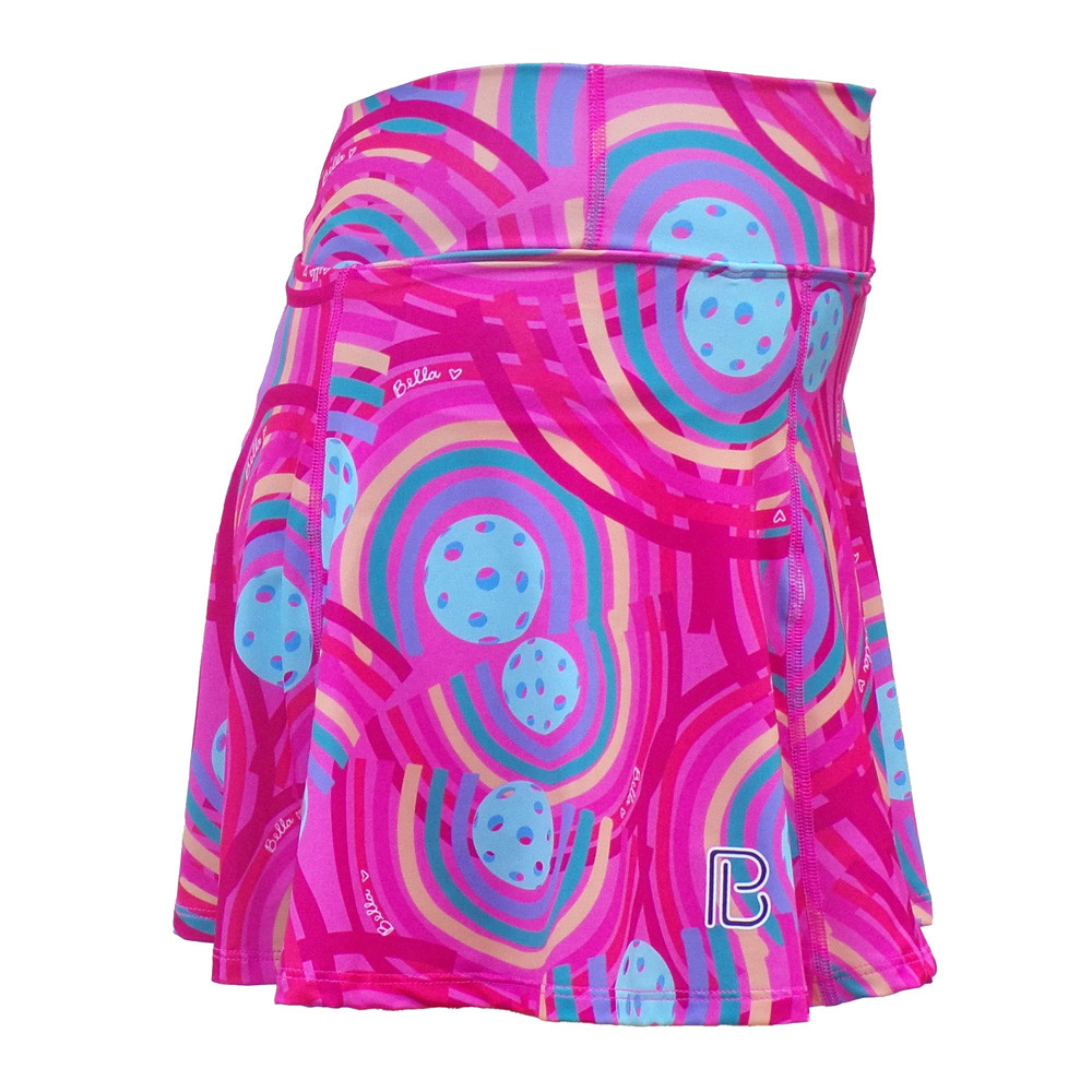 Pickleball Bella Women's Groovy Drop Pleat Skort Free Shipping!