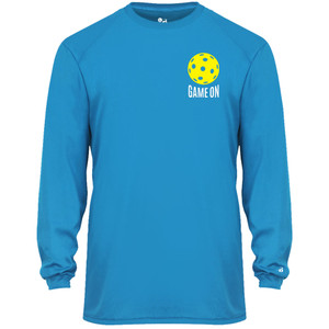 Men's Game On Core Performance Long-Sleeve Shirt in Electric Blue