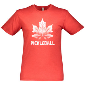 Men's Canada Pickleball Cotton T-Shirt in Vintage Red