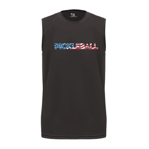 Men's Pickleball USA Shirt in Black