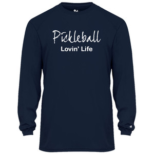 Men's Lovin' Life Core Performance Long-Sleeve Shirt in Navy