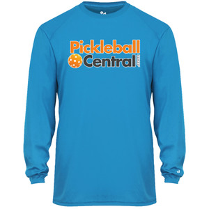 Men's Pickleball Central Core Performance Long-Sleeve Shirt in Electric Blue