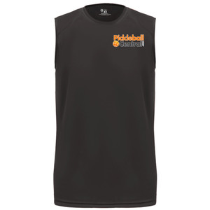 Men's Pickleball Central Pro Core Performance Sleeveless Shirt in Black