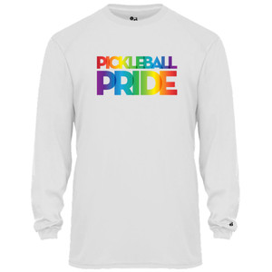 Men's Pickleball PRIDE Core Performance Long-Sleeve Shirt in White
