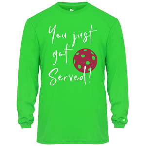 Men's You Got Served Core Performance Long-Sleeve Shirt in Lime