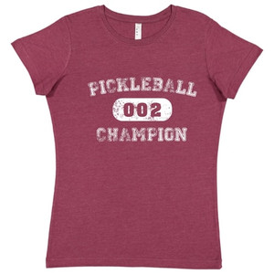 Women's Champion Cotton T-Shirt in Vintage Burgundy