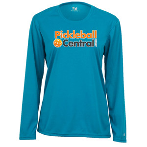 Women's Pickleball Central Core Performance Long-Sleeve Shirt in Electric Blue