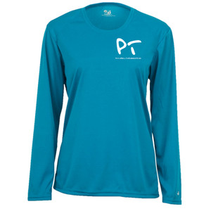 Women's Pickleball Tournaments Pro Core Performance Long-Sleeve Shirt in Electric Blue