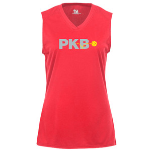 Women's PKB Core Performance Sleeveless Shirt in Hot Coral