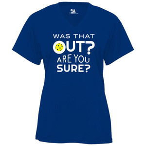 Women's Was That Out Core Performance T-Shirt in Royal
