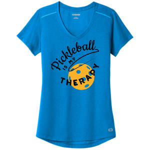 Women's Pickleball Therapy Ogio Performance Shirt in Bolt Blue