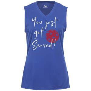 Women's You Got Served Core Performance Sleeveless Shirt in Royal