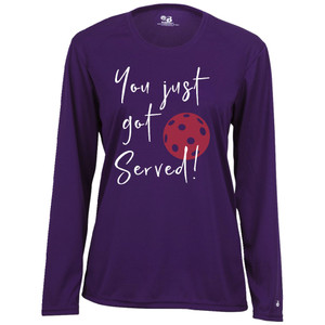 Women's You Got Served Core Performance Long-Sleeve Shirt in Purple
