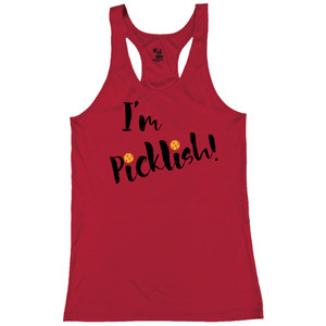 Women's Picklish Core Performance Racerback Tank in Red