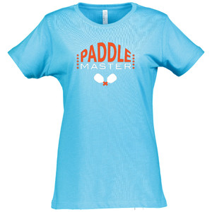 Women's Paddle Master Cotton T-Shirt in Vintage Turquoise