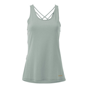 Front View Women's Franklin Courtside Tank in Aloe