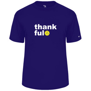 Men's Thankful Core Performance T-Shirt in Purple