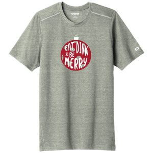 Women's Eat Dink & Be Merry Ogio Performance Shirt in Gear Gray