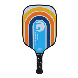Front view of the GAMMA Quantum Series Atomic 5.0 Pickleball Paddle, and 5" long hand with 4 1/2" grip.