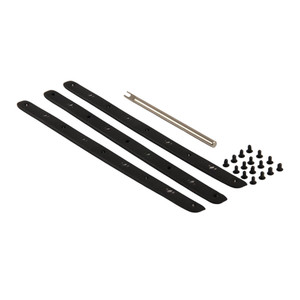 Diadem Edge Guard Kit including three rubber bumpers, 16 pins, and installation tool. Shown in black